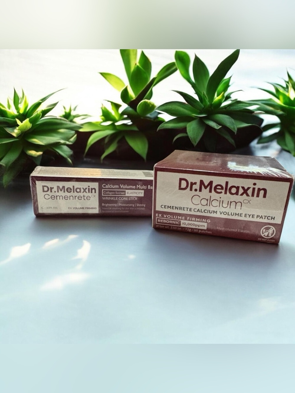 Dr Melaxin duo set Cemenrete CX Calcium Volume Mutli Balm & Eye Firming Patches